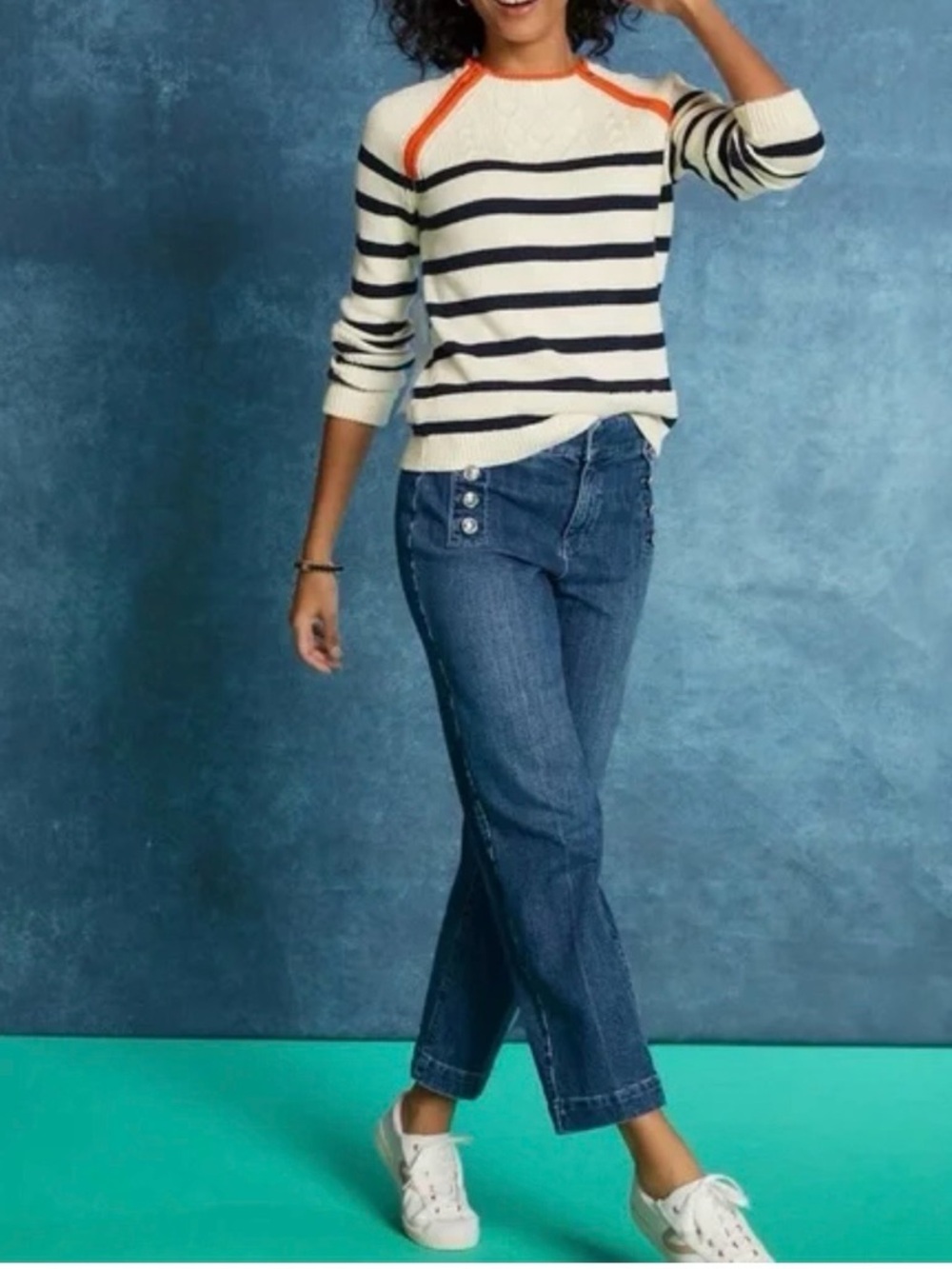 Talbots sailor jeans Button-Front